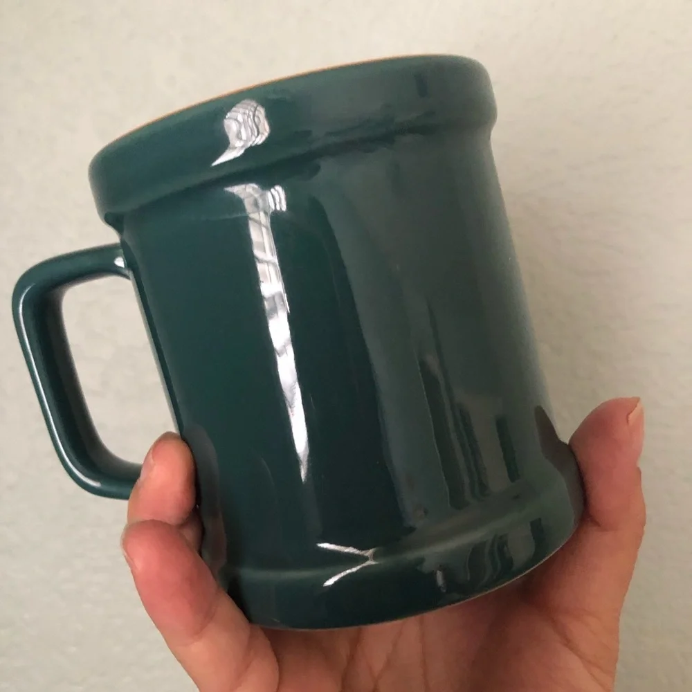 Miami Dolphins Green Ceramic Mug late 90s edition sticker is blurry